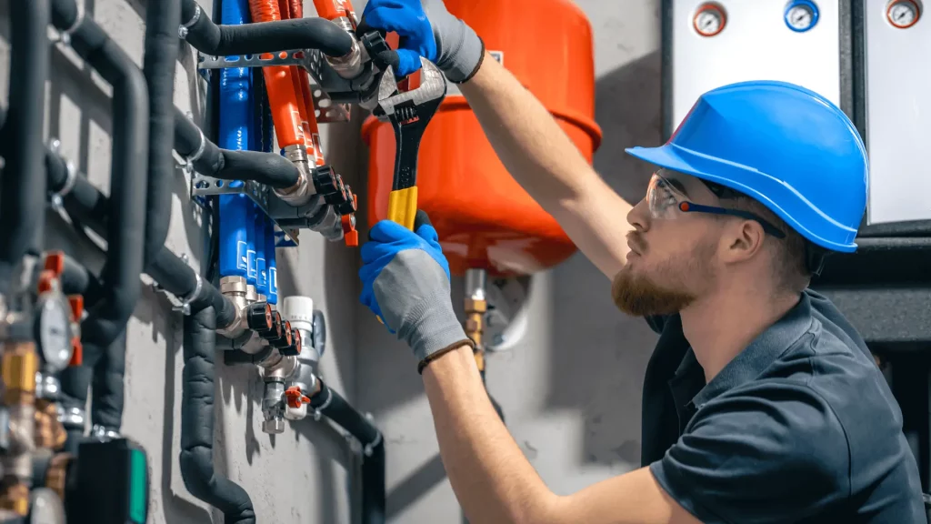 heating installation process