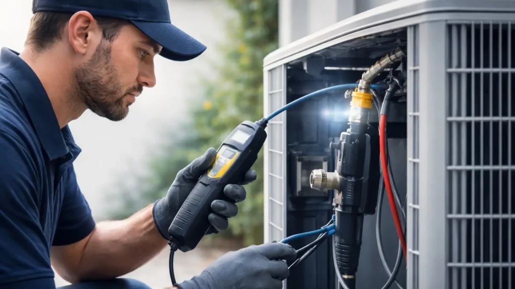 AC Refrigerant Leak Detection